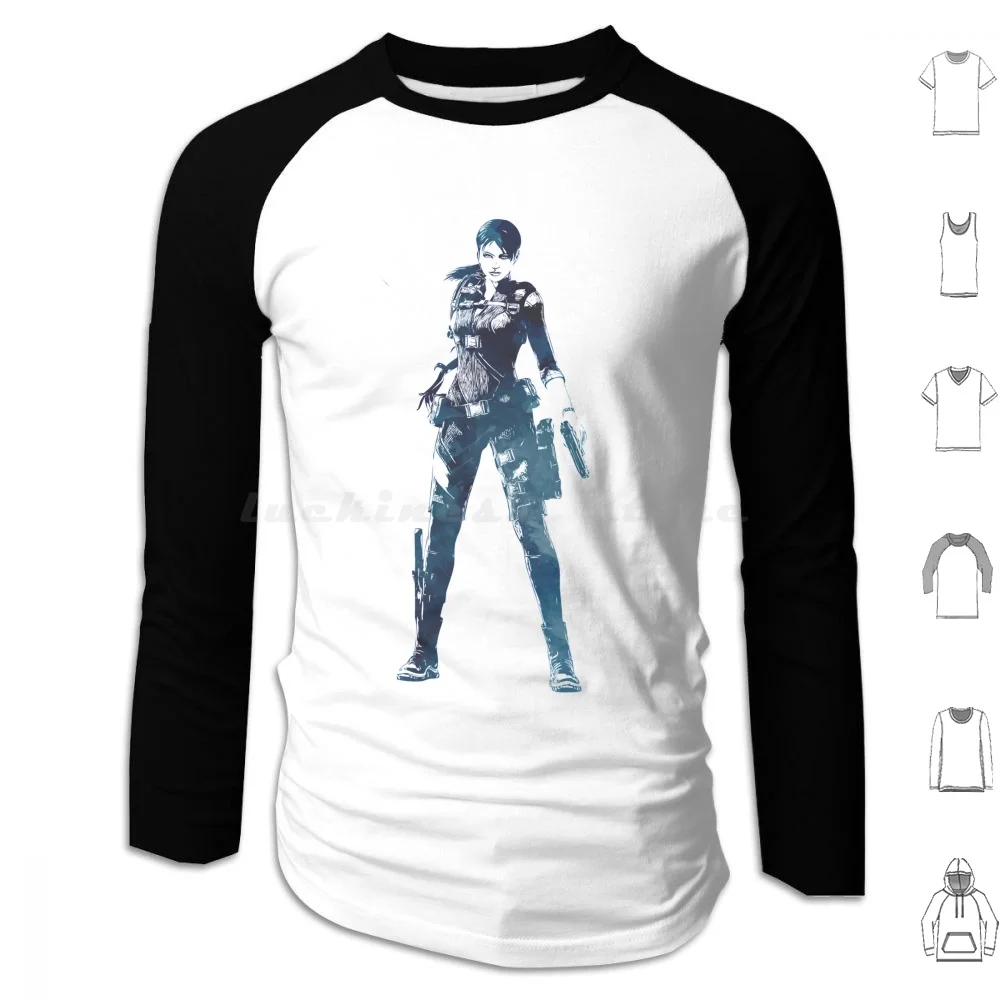 Jill Valentine-Revelations Costume Hoodies Long Sleeve Game Gaming Video Game Video Games Hero Popular Fan Art Cool