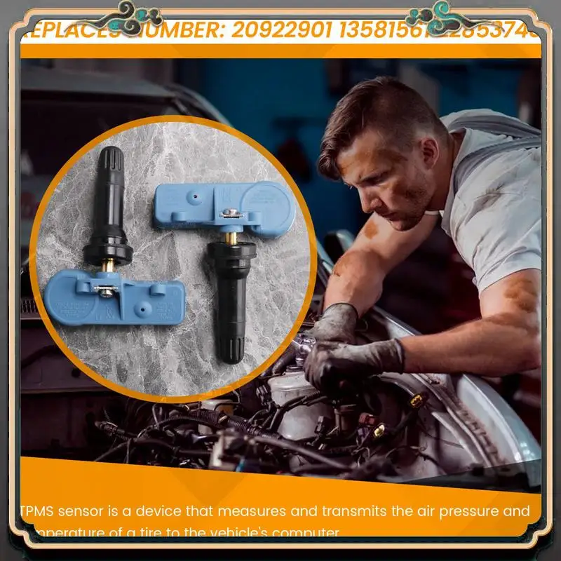 

4 Pcs Tpms Tire Pressure Sensors For Gmc For Buick For Cadillac For 20922901 13581561 22853740