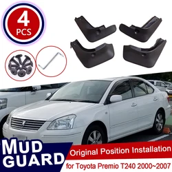 Mud Flaps for Toyota Premio 2002 Allion T240 2000~2007 Mudguard Splash Guard 4x Front Rear Wheel Fender Mudflaps Car Accessories
