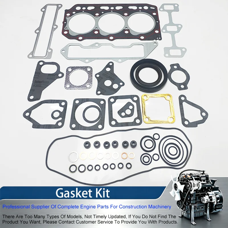 3TNE84 Gasket Kit For Yanmar D84-3 3TNE84T 3D84E-3B 3D84-3 3TNE84 (steel) With Cylinder Head Gasket