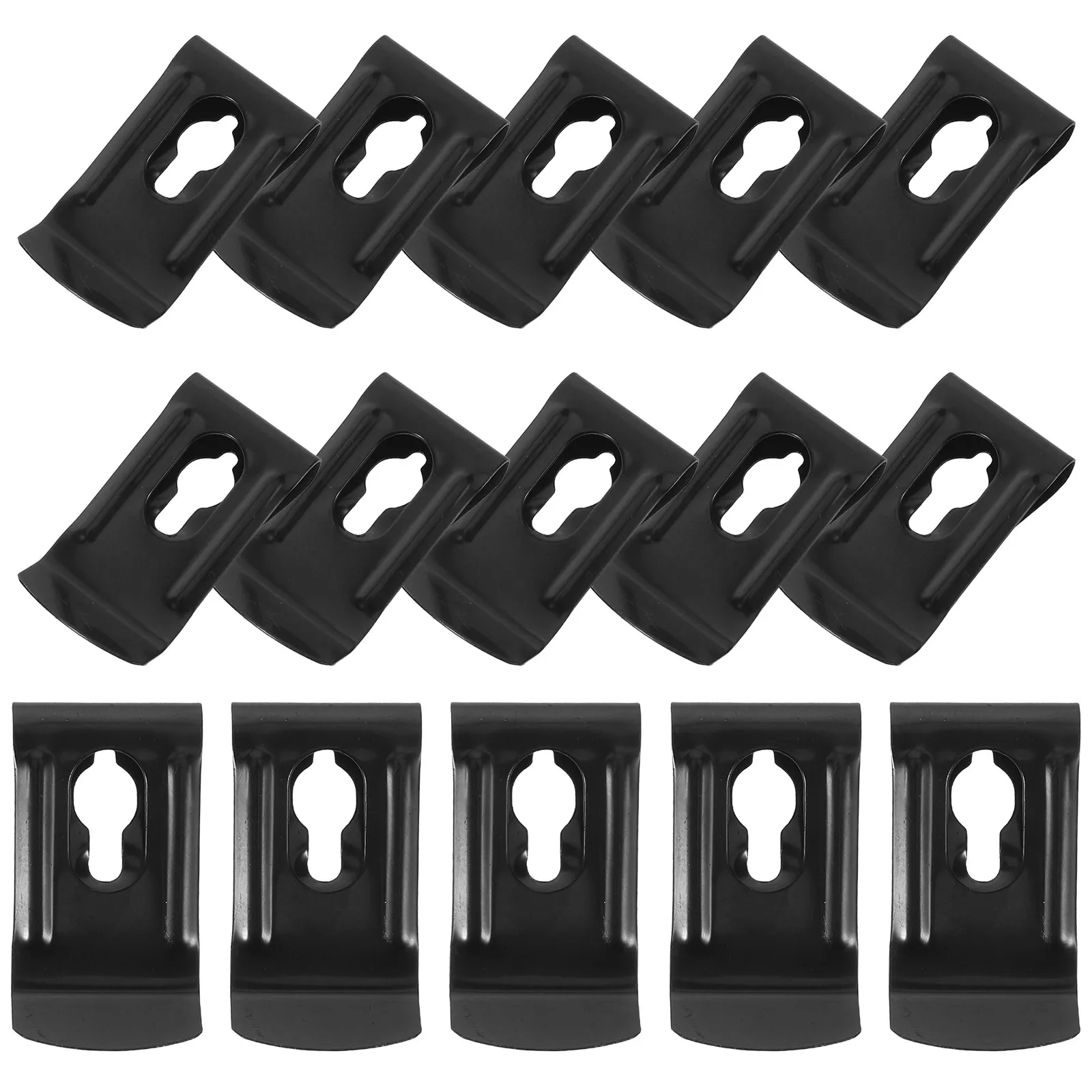 20Pcs Tape Measure Back Clip Replacement Universal Nickel Plated Steel Belt Holder Measuring Tool Accessory Stable Hanging Clip