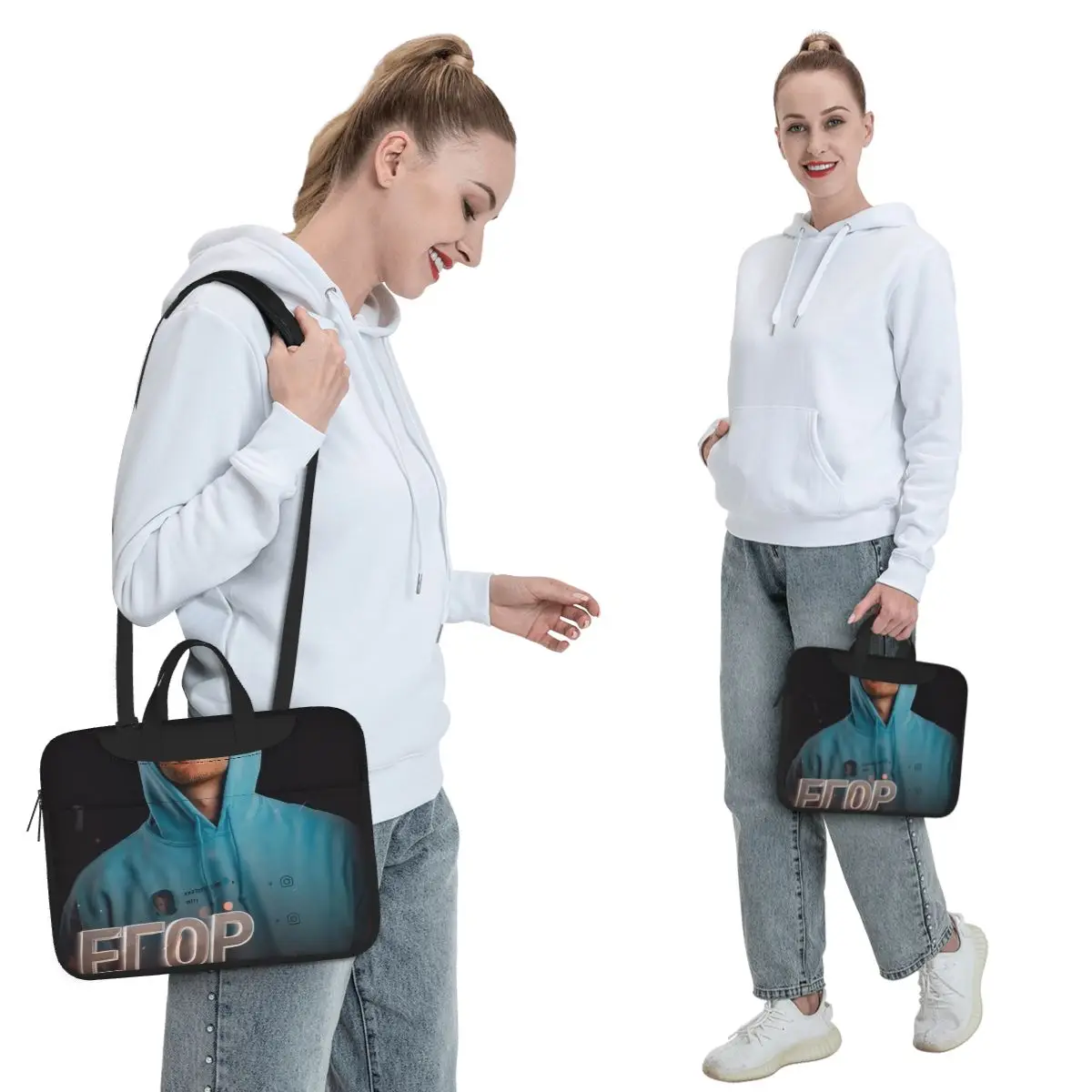 Egor Kreed Crossbody Laptop Bag Case Computer Bag 13 14 15.6 Inch Notebook Pouch for Macbook Pro Lenovo