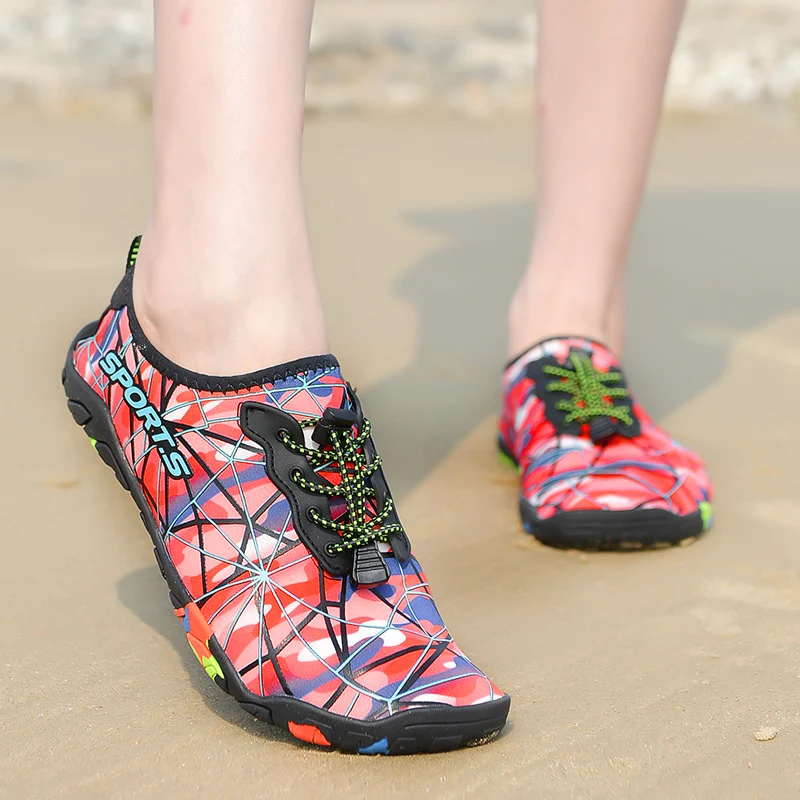 ผู้ชาย Quick-Drying Beach รองเท้า WomenSwimming Aqua รองเท้าแตะ Barefoot Surfing ต้นน้ํา Light Seaside ยางรองเท้าผ้าใบ 35-46