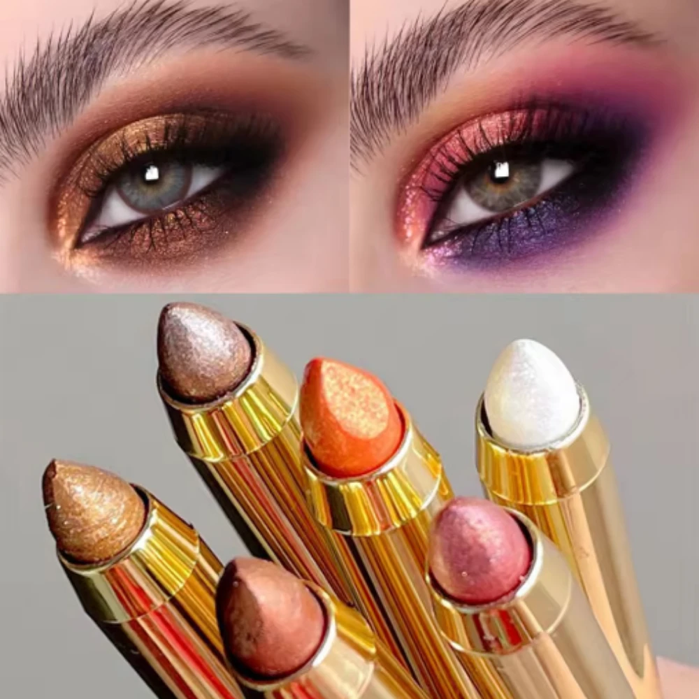 Dual-ended Highlighter Eyeshadow Pencils Pearlescent Delicate Shimmering Brightening Long-lasting,non-smudging Eyeshadows Sticks