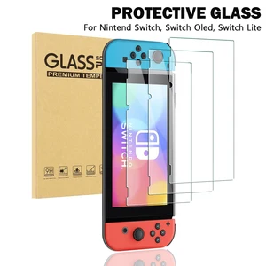 1/2/3pcs 닌텐더 스위치를위한 보호 유리 Nintendos Switch OLED LITE NS 액세서리 필름을위한 강화 유리 스크린 보호기 8 최고의 판매 스위치 유리 - switch4