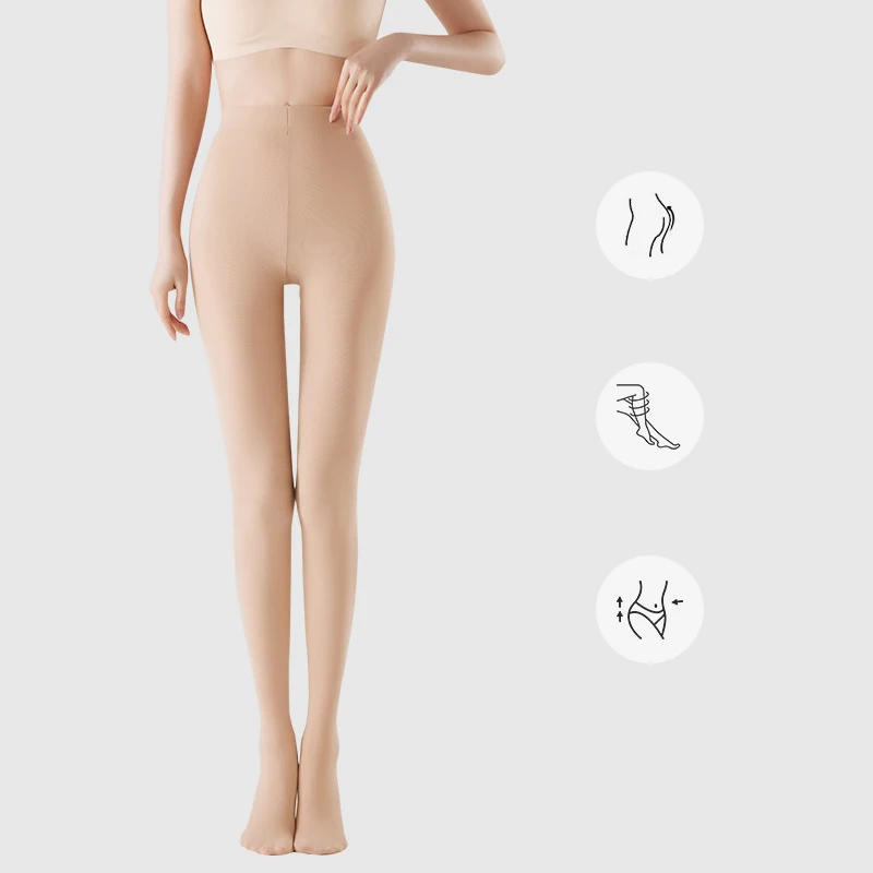 Skin Friendly High Elasticly Tights Soft Non See Through Hosiery Smooth Breathable Thick Stockings Indoor Outdoor Streetwear