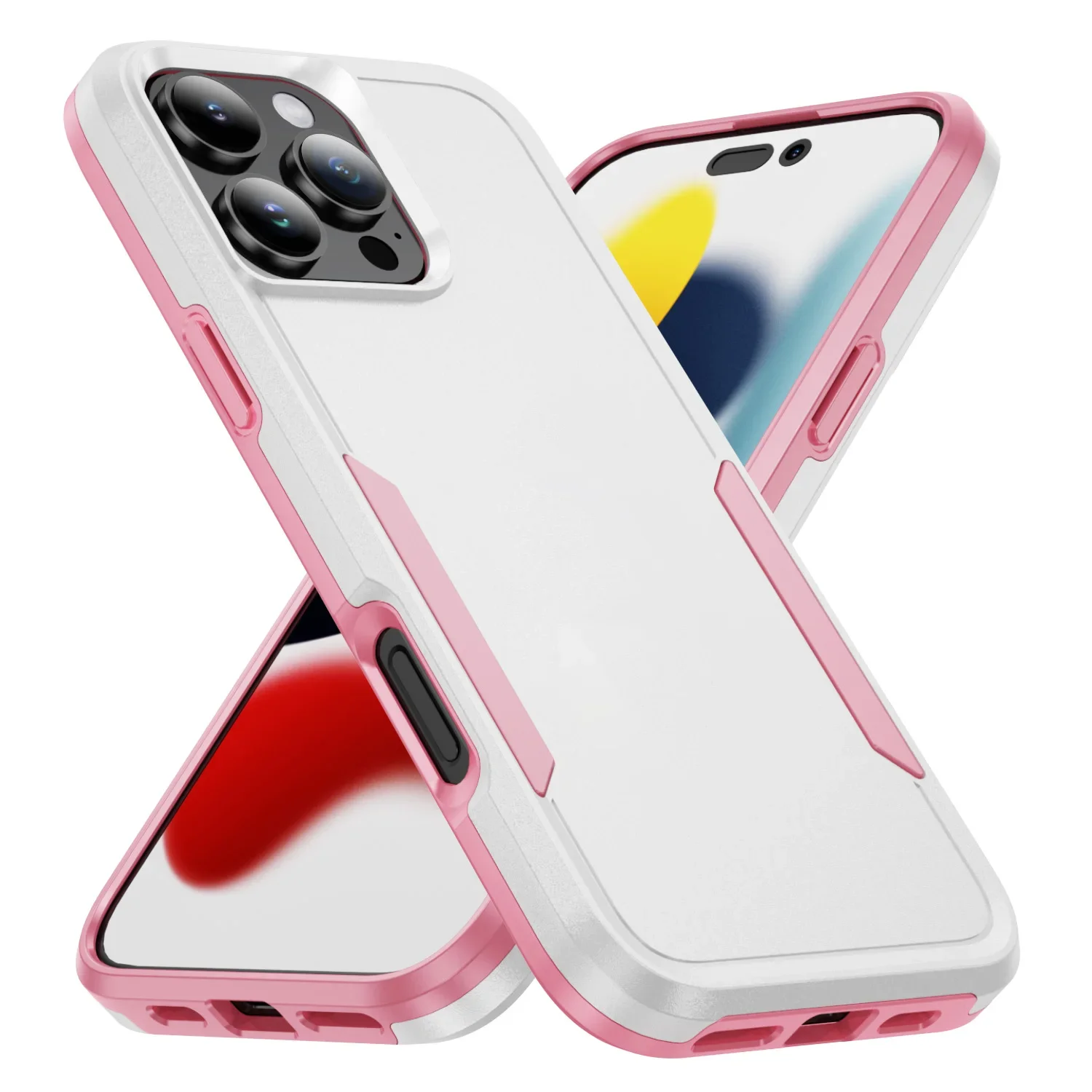 OTT-Box Robuste Defender-Hülle für iPhone 17 Pro Max Air 16 15 14 Plus 13 12 für MagSafe Hybrid Dual Layer Armor Protect Cover – Detail 9