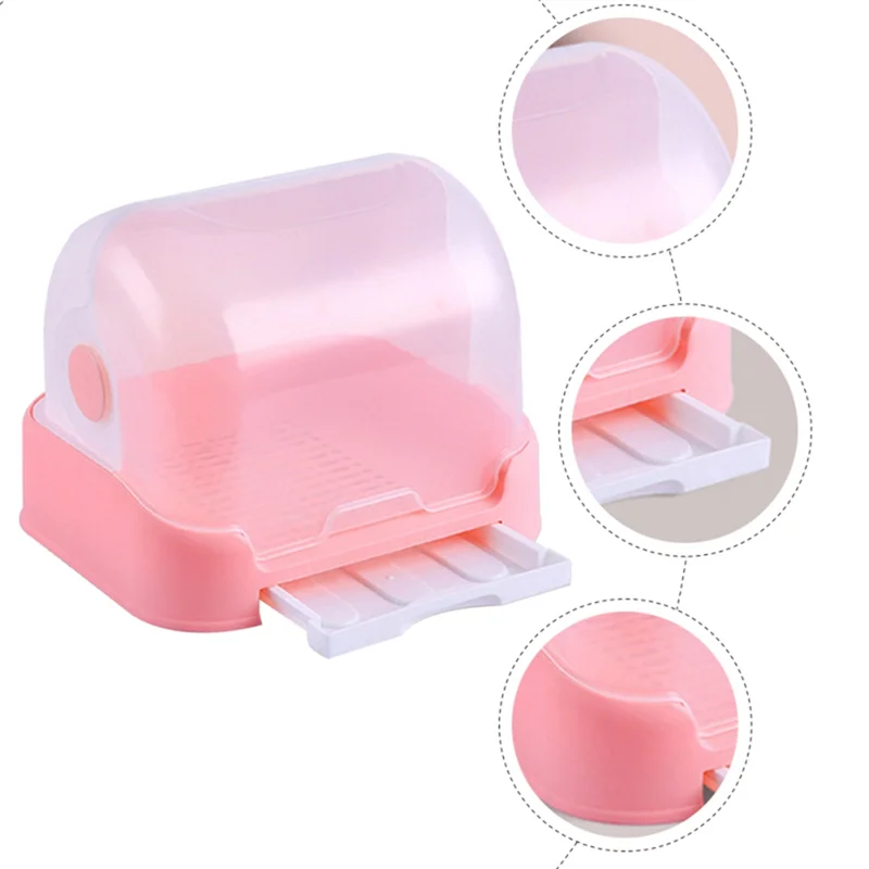 Water Bottle Drying Rack Terrarium Fogger For Baby Bottles Accessories Dryer Glass Containers Holder Storage Box B