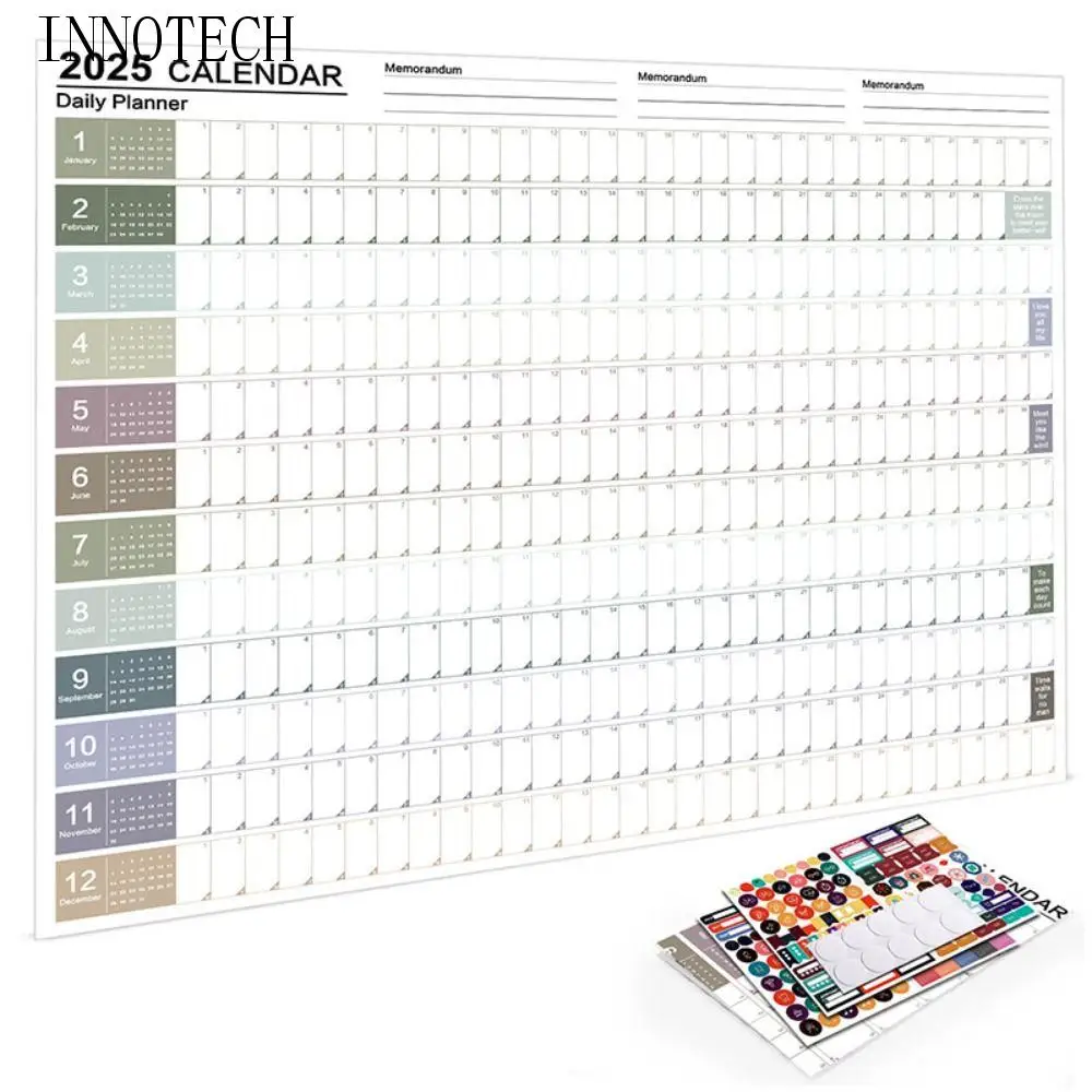 

Расписание повестки дня на 2025, настенный календарь-планировщик, организация планирования, список дел, настенный календарь на 2025 год, блокнот на 365 дней