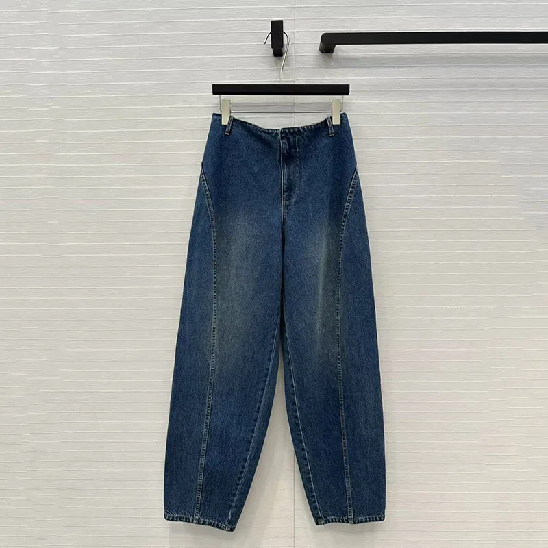 

Women's jeans New retro pure cotton straight leg pants for winter 2025 Low waist slim fit women's pants Denim pants y2k trousers