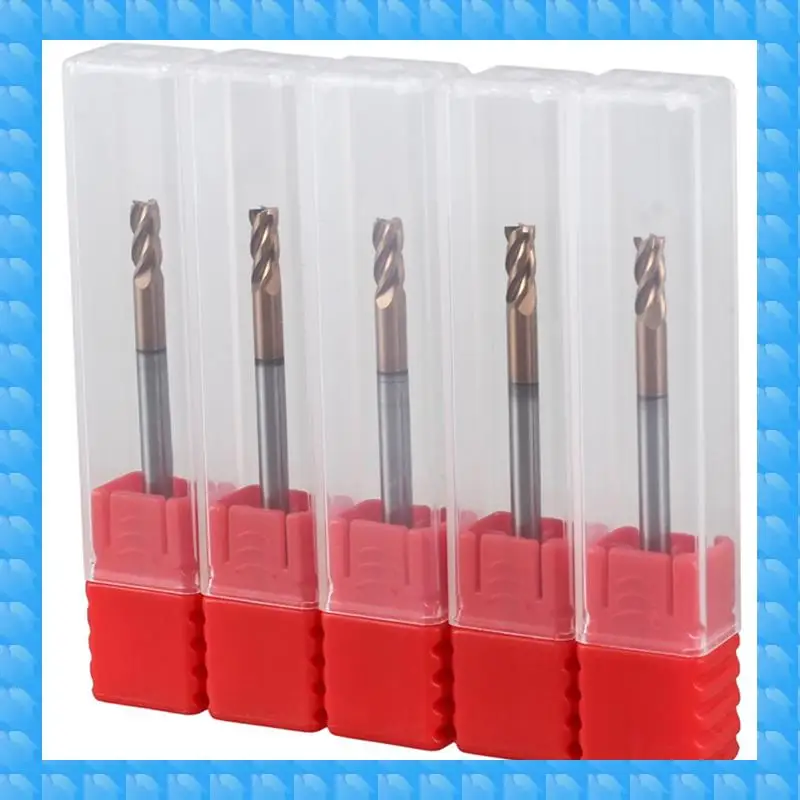 

ETRT 5 Pcs 3Mm Solid Carbide Endmills Endmill D3X8XD4X50L & 10 Pcs CNC Router Bits 1/8 Inch Shank Spiral Upcut Router Bit
