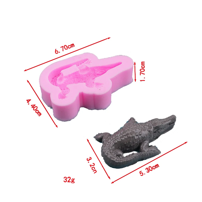 Shark Crocodile Tortoise Polar bear Crocodile Cooking Tools Decoration Silicone Mold Baking Fondant Sugar Craft Of Cake