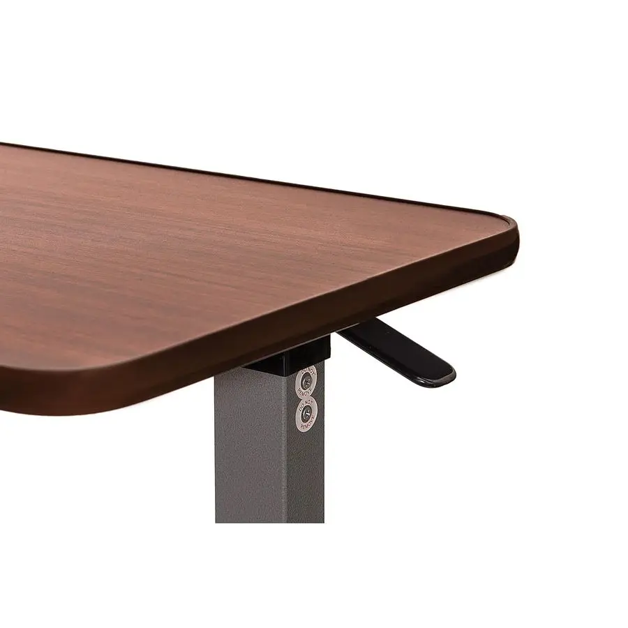 Medical Adjustable Overbed Bedside Table With Wheels Hospital and Home Use