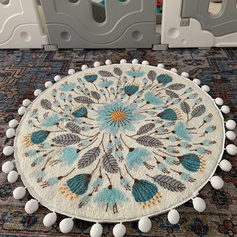 

Circular Non-Slip Carpet Mat for Home Living Room Sofa Coffee Table Bedroom Bedside Product Sheet Pillowcase Duvet Cover Sets