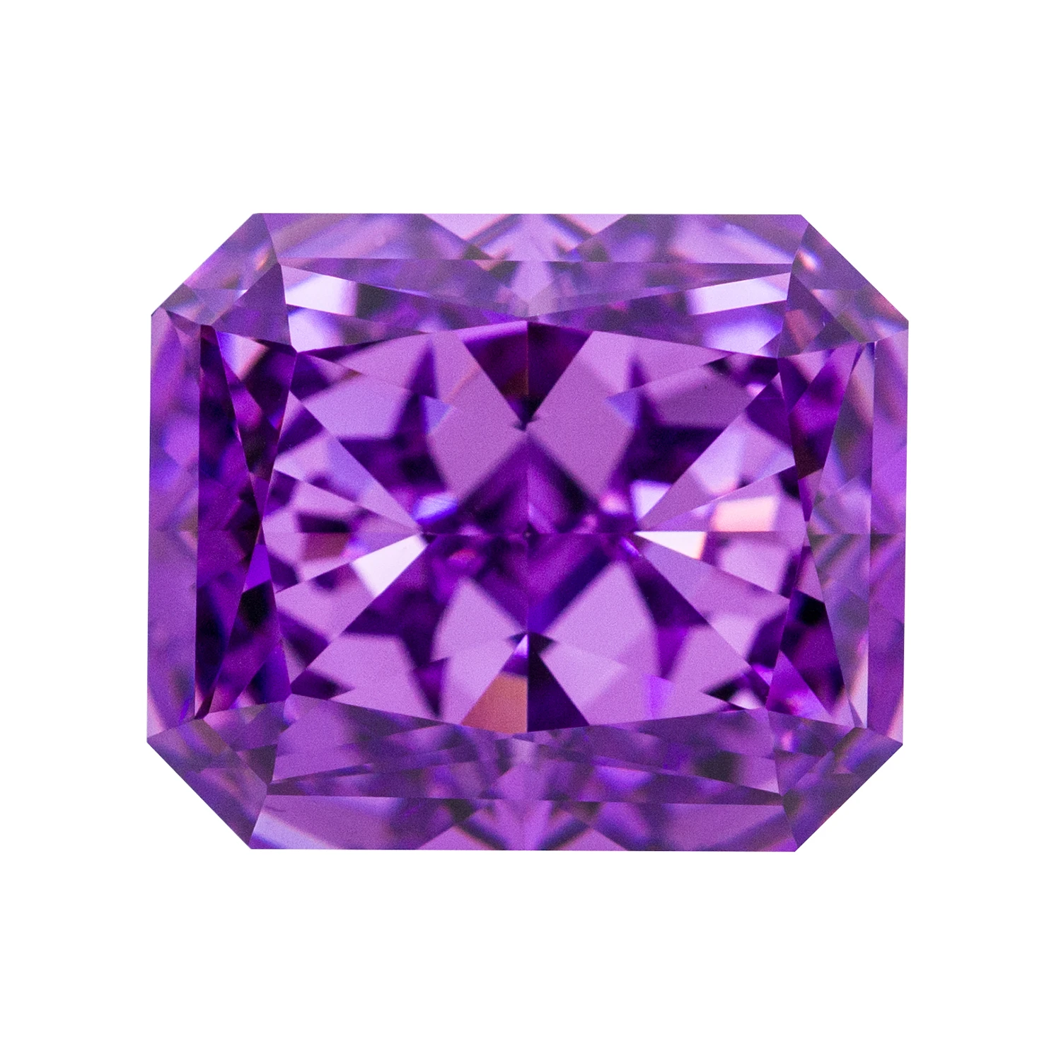 

Cubic Zirconia Purple Color Crushed Ice Cut Stock Fancy Top Cutting Super Shiny 4K 5A Grade Gems For Diy Jewelry Making