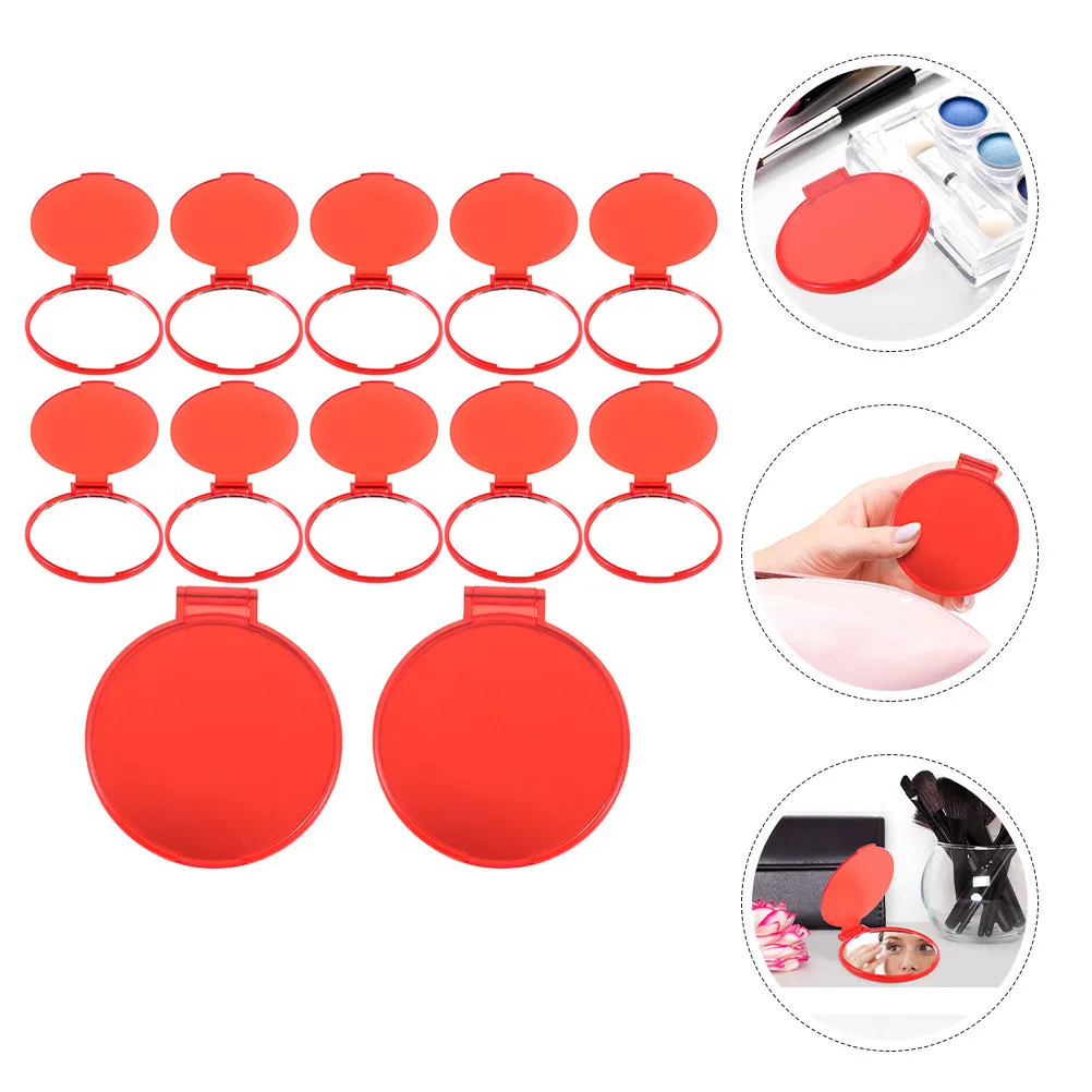 

Набор из 12 маленьких круглых складных компактных зеркал: портативные мини-зеркала для макияжа для путешествий, для девочек, для кармана, сумочки, легкие