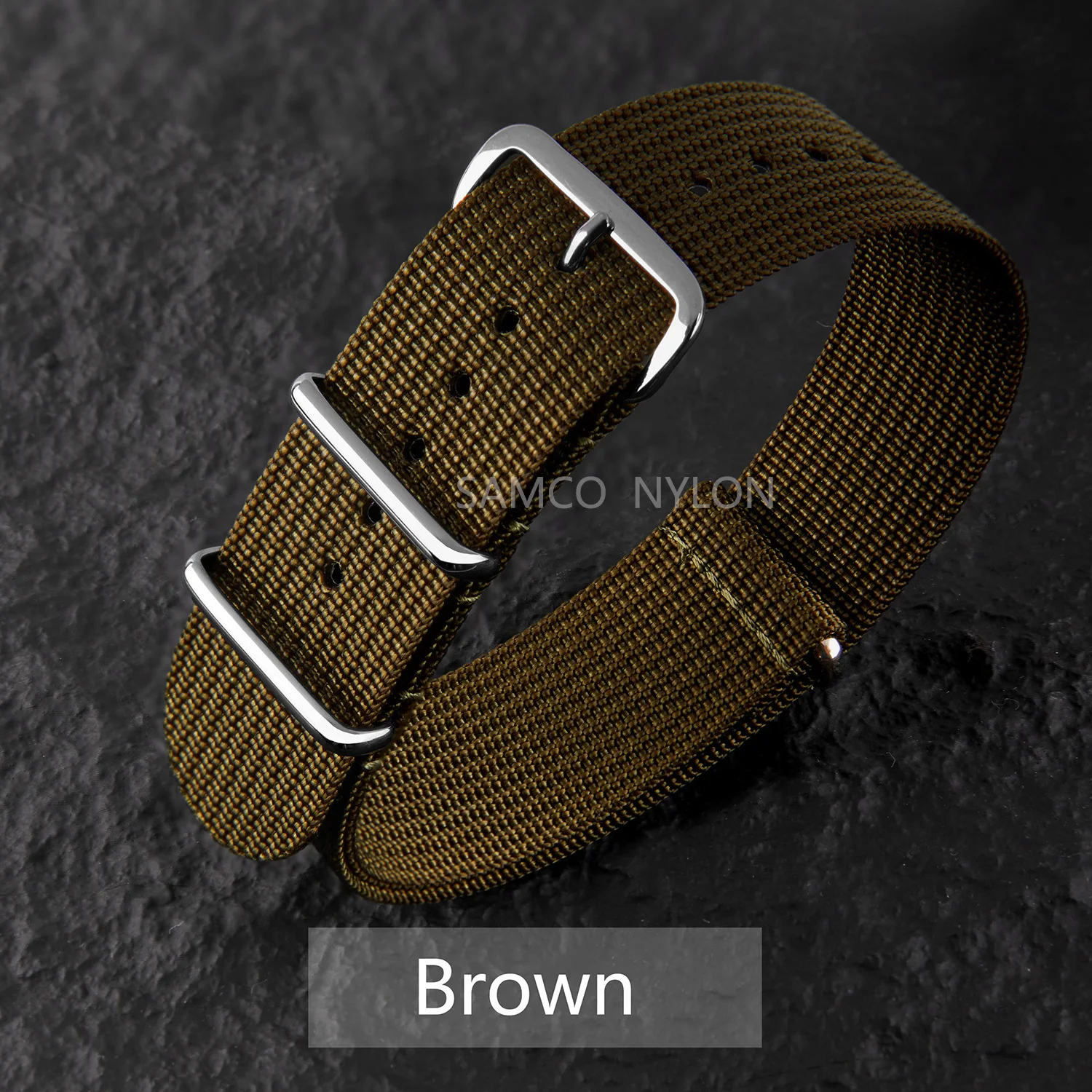 Geripptes Nylon-Uhrenarmband, 20 mm, 22 mm, bequeme Uhrenarmbänder, Schlaufe, militärisch, waschbar, für Herren-Uhrenarmbänder