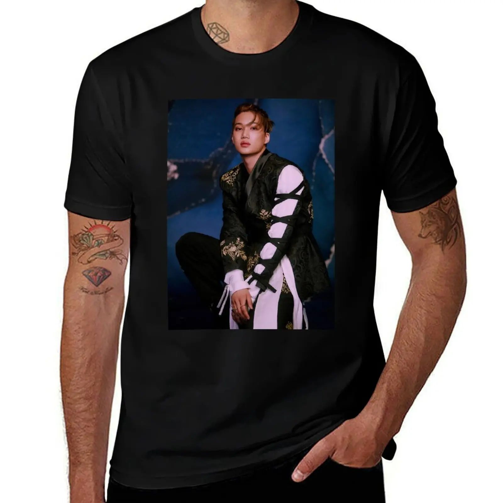 SUPERM SUPER ONE TIGER INSIDE KAI T-Shirt Casual Minimalist Short Sleeve Top T-Shirt