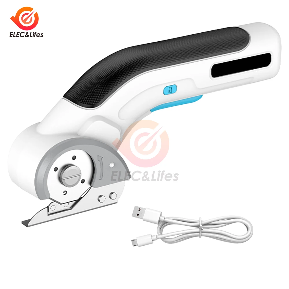 

Multifunctional Electric Scissors Fabric Cutting Machine Leather Scissors With Tungsten Steel Blades 3.6V USB Rechargeable Tool