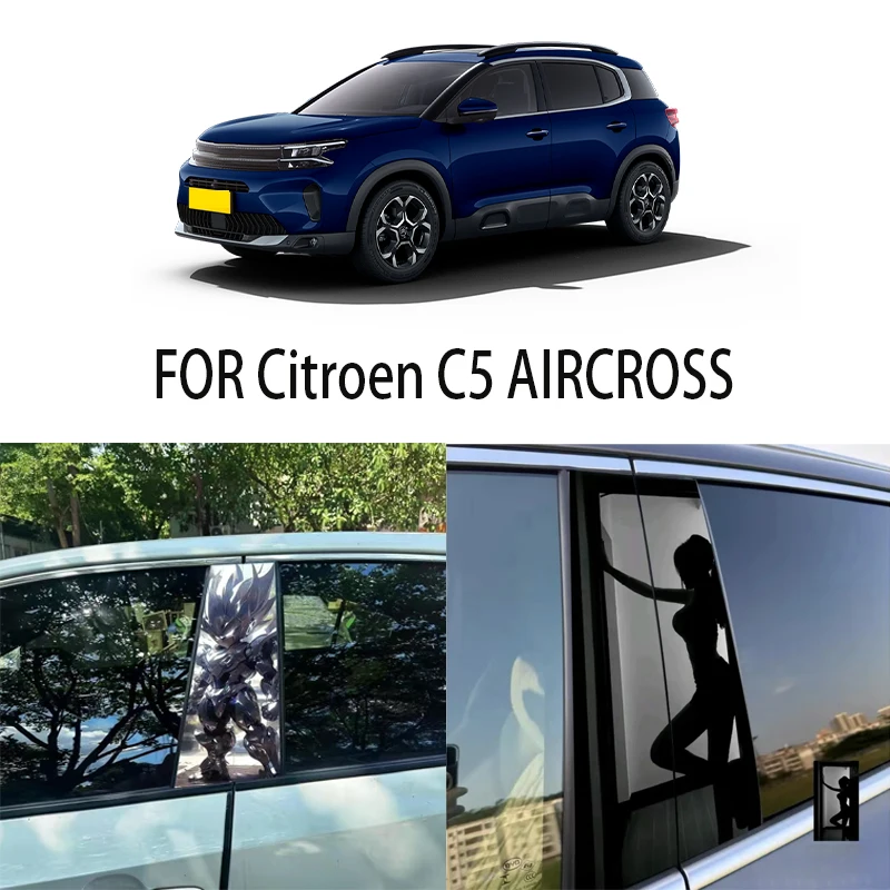 

Door Window Decoration Trims Pillar Posts Stickers Auto Styling For Citroen C5 AIRCROSS Car accessories