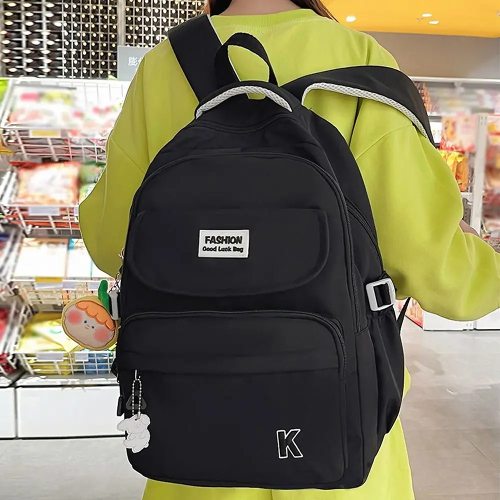 Korean Students School Bags Waterproof Adjustable Straps College Student Backpack Large Capacity Lightweight