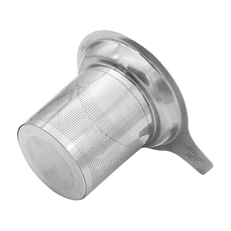 Portable Stainless Steel Loose Tea Filter Basket With Long Handle For Cups Tea Belt Cover Tea Leak Tea Bag Filter Basket