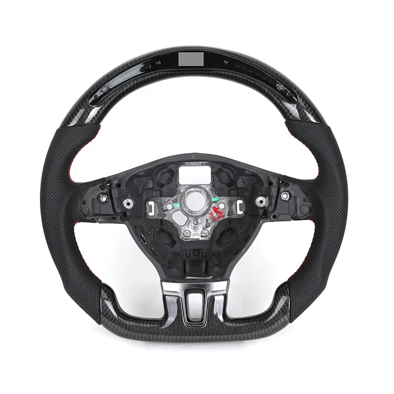 

Without Center Trim Half Leather Carbon LED Steering Wheel Core for Volkswagen VW Golf R 6 7 MK6 MK7 MK7.5 GTI Jetta Passat CC