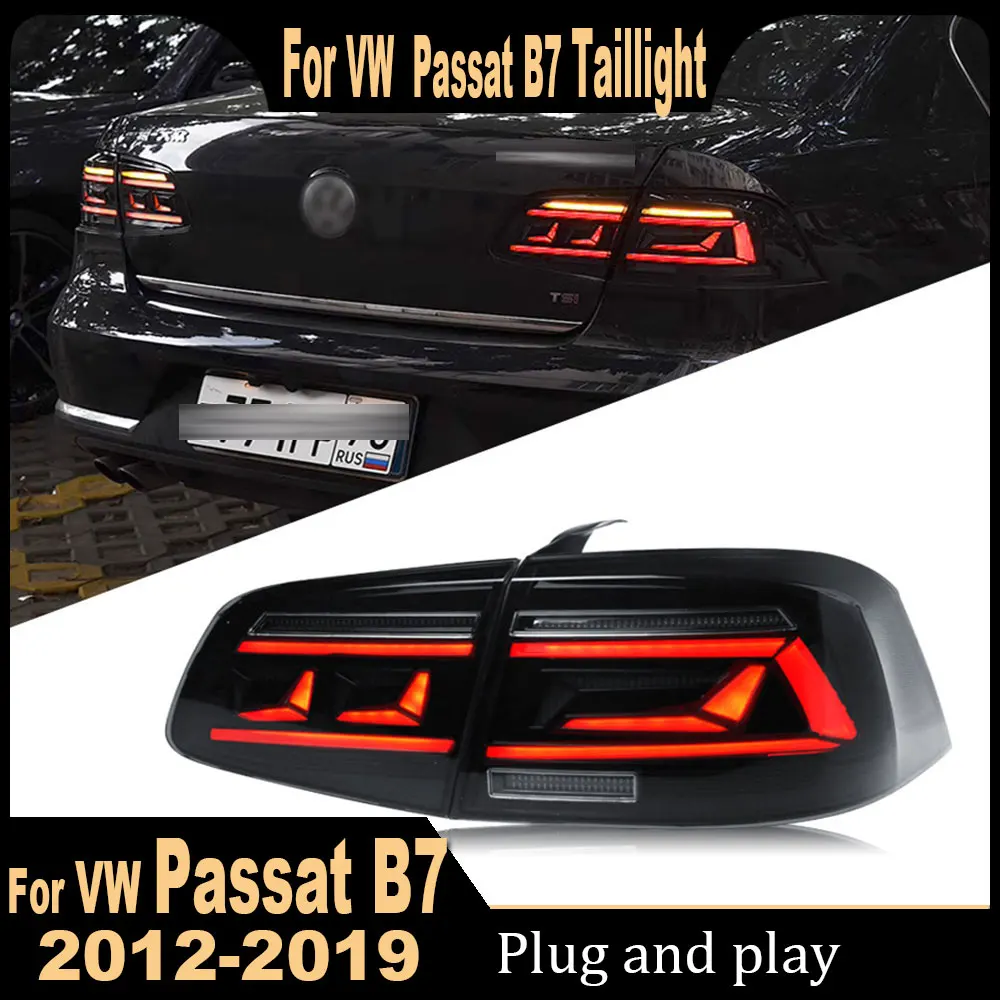 

Car Lights for VW Passat B7 LED Tail Light 2012 2013-2019 Magotan Rear Stop Lamp Brake Signal DRL Reverse Automotive Accessories