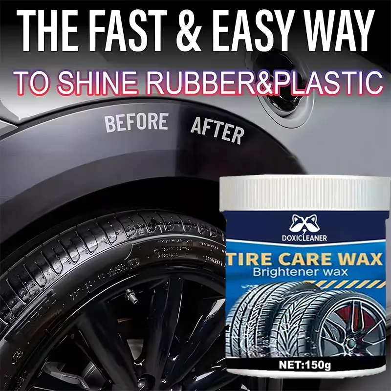 ユニバーサルカーケアワックス タイヤ黒染め プラスチック・レザー復元剤 UVシールドポリッシュ - 車両メンテナンス＆ケア製品