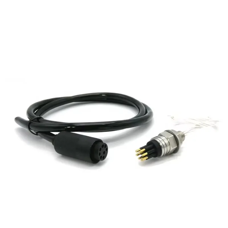 Subconn Compatible MCBH8M 8-Pin Underwater Connector: IP69K Stainless Steel Bulkhead Male Socket for Marine ROV & Subsea
