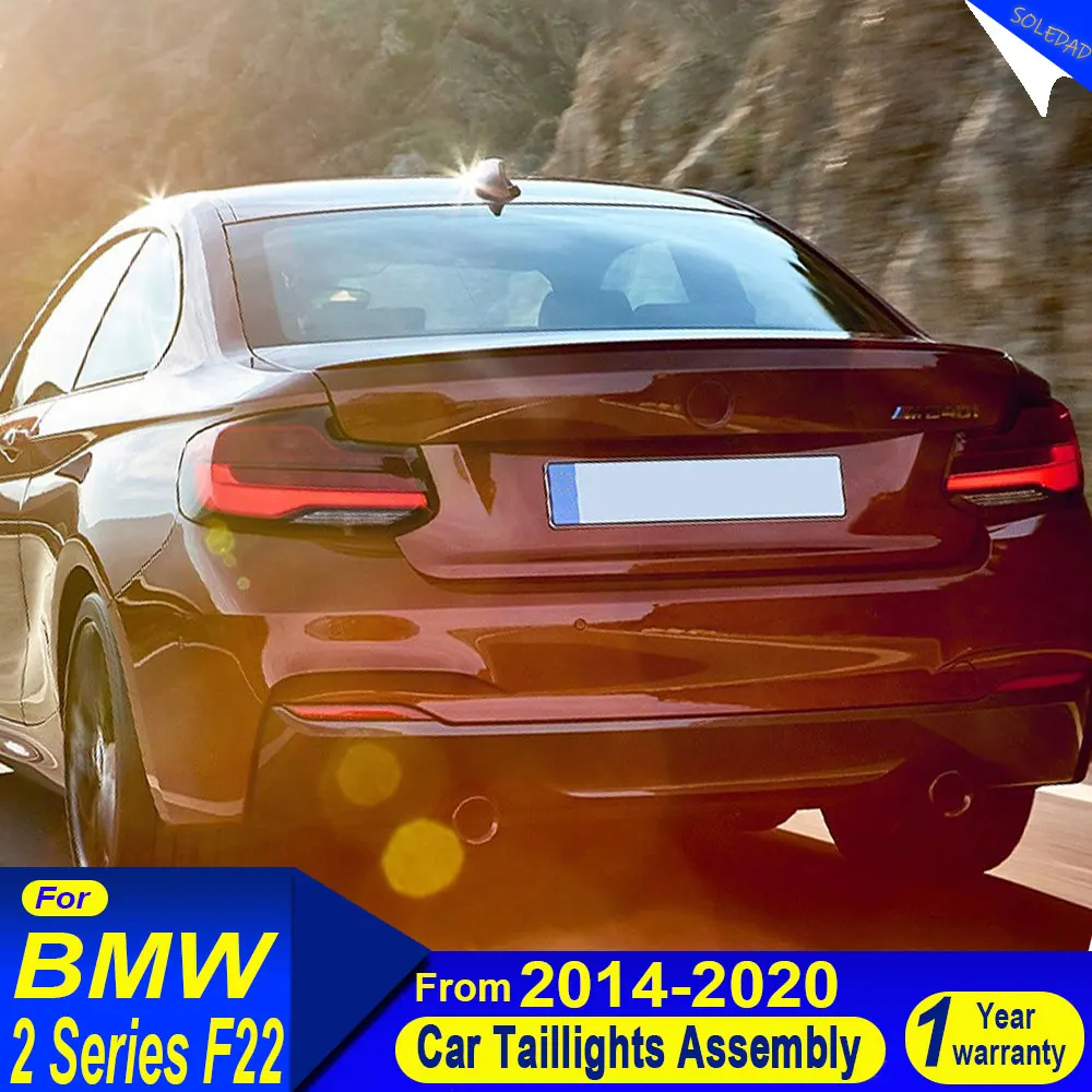 

Автомобильный светодиодный задний фонарь в сборе для BMW 2 серии LCI F22 F23 F87 M2 2014-2021, задний сигнальный фонарь автомобиля, стоп-сигнал, задний фонарь в сборе