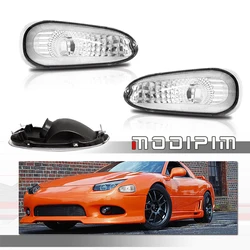 Front Bumper Turn Signal Light DRL Housings Kit For 1994 1995 1996 1997 1998 Mitsubishi 3000GT, No Bulb/Socket, Car Accessories