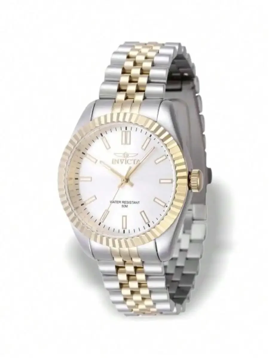 Invicta Specialty Women's Quartz Watch, Two-Tone Silver Gold Stainless Steel Bracelet, 36mm 50m Waterproof Gold Watch For Women