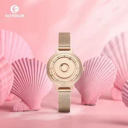 EUTOUR Original Design Magnetic Walking Beads No Hands Watch Ladies Compact Lightweight Luxury Niche Quartz Women's Watches