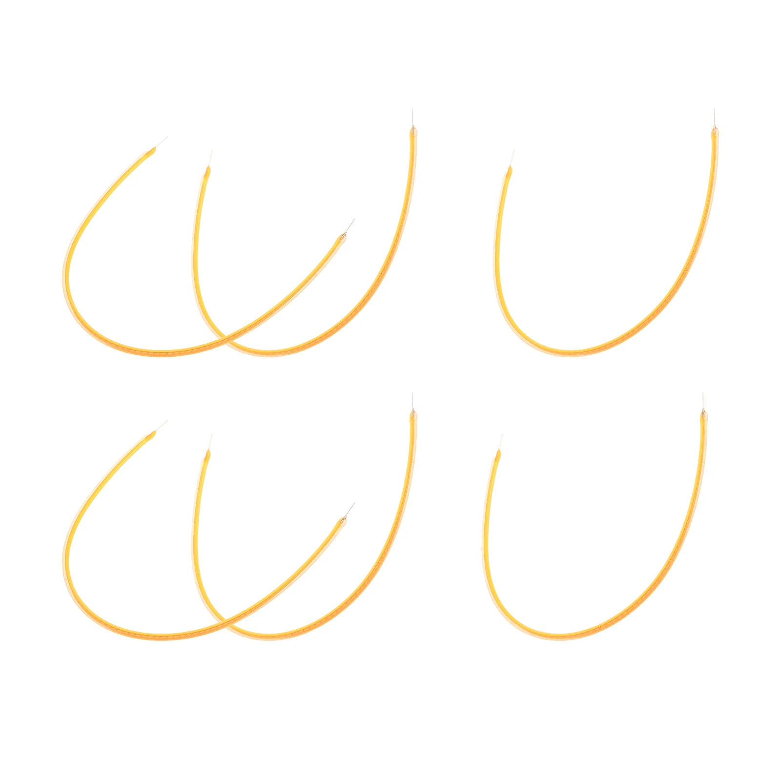 

6pcs LED Filament Parts 3V Flexible Soft 145MM Lamp Bulb Light Accessories Warm 2700K Retro Style Longlasting Reusable