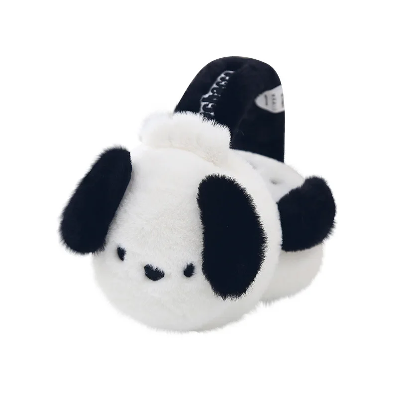 MINISO 정품 Sanrio Pacha 개 어린이 따뜻한 귀 컵 플러시 만화 소년과 소녀 귀 컵 귀 팩 귀 따뜻한 귀 커버