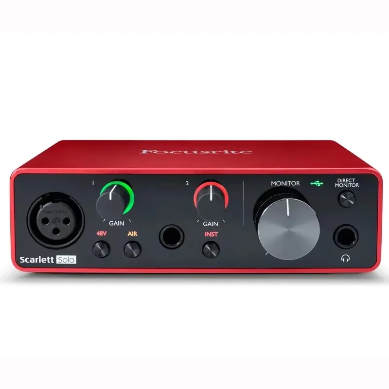 Focusrite Scarlett Solo 3-Π³ΠΎ ΠΏΠΎΠΊΠΎΠ»Π΅Π½ΠΈΡ ΡΡΠΈΠ»ΠΈΡΠ΅Π»Ρ Π΄Π»Ρ Π½Π°ΡΡΠ½ΠΈΠΊΠΎΠ² Π·Π²ΡΠΊΠΎΠ²Π°Ρ ΠΊΠ°ΡΡΠ° 24-Π±ΠΈΡ/192 ΠΊΠΡ AD-ΠΊΠΎΠ½Π²Π΅ΡΡΠ΅ΡΡ Focusrite Scarlett Solo 3-Π³ΠΎ ΠΏΠΎΠΊΠΎΠ»Π΅Π½ΠΈΡ ΡΡΠΈΠ»ΠΈΡΠ΅Π»Ρ Π΄Π»Ρ Π½Π°ΡΡΠ½ΠΈΠΊΠΎΠ² Π·Π²ΡΠΊΠΎΠ²Π°Ρ ΠΊΠ°ΡΡΠ° 24-Π±ΠΈΡ/192 ΠΊΠΡ AD-ΠΊΠΎΠ½Π²Π΅ΡΡΠ΅ΡΡ