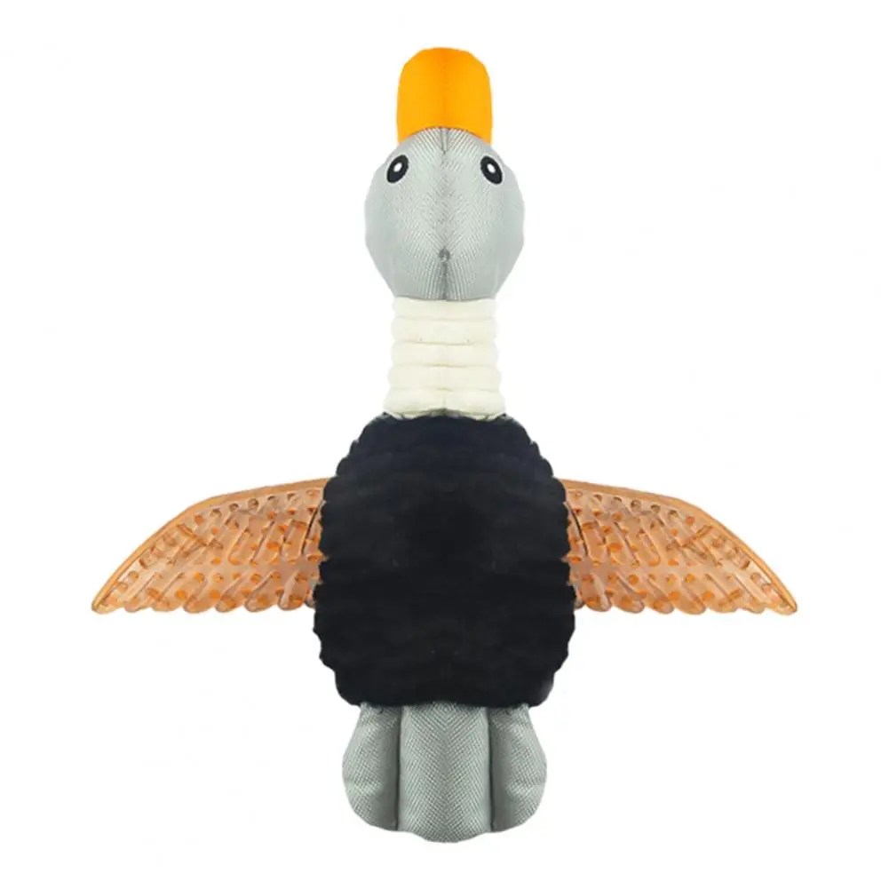 Funny Squeak Dog Toy Pet Toy for Emotional Relief Wild Goose Plush Dog Toy Squeaky Chew for Chewers Anxiety Relief Puppy