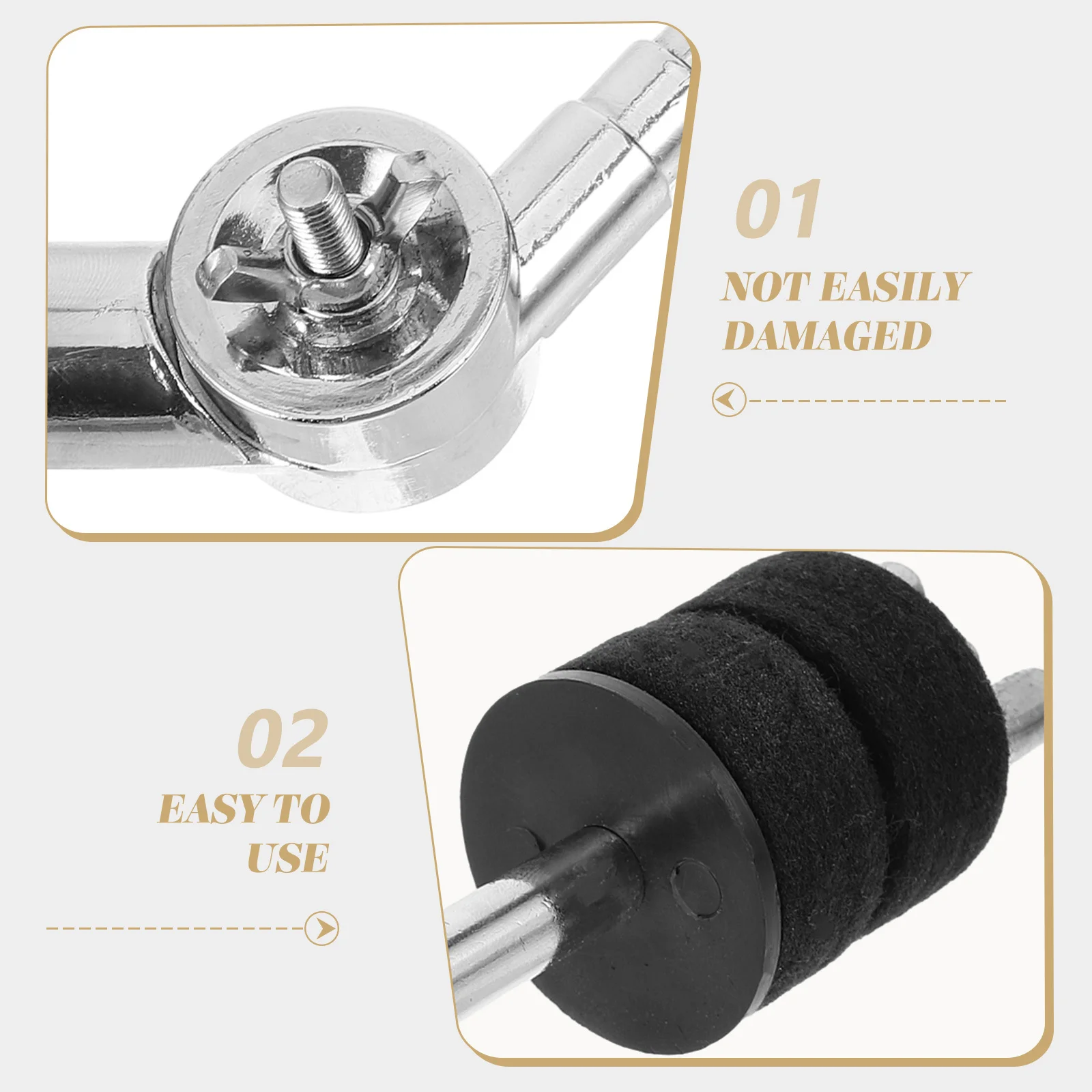 

Drum Extension Clamps Hardware Cymbal Mount Bracket Stand Holder Accessories Rod