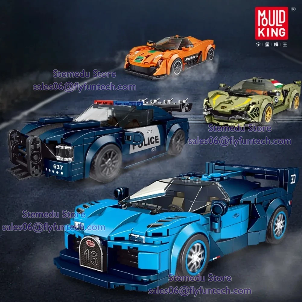 Schimmel Koning 27001-27016 Technische Auto Bouwspeelgoed De Sport Snelheid Racewagen Model Met Display Box Montage Bricks Geschenken kinderen
