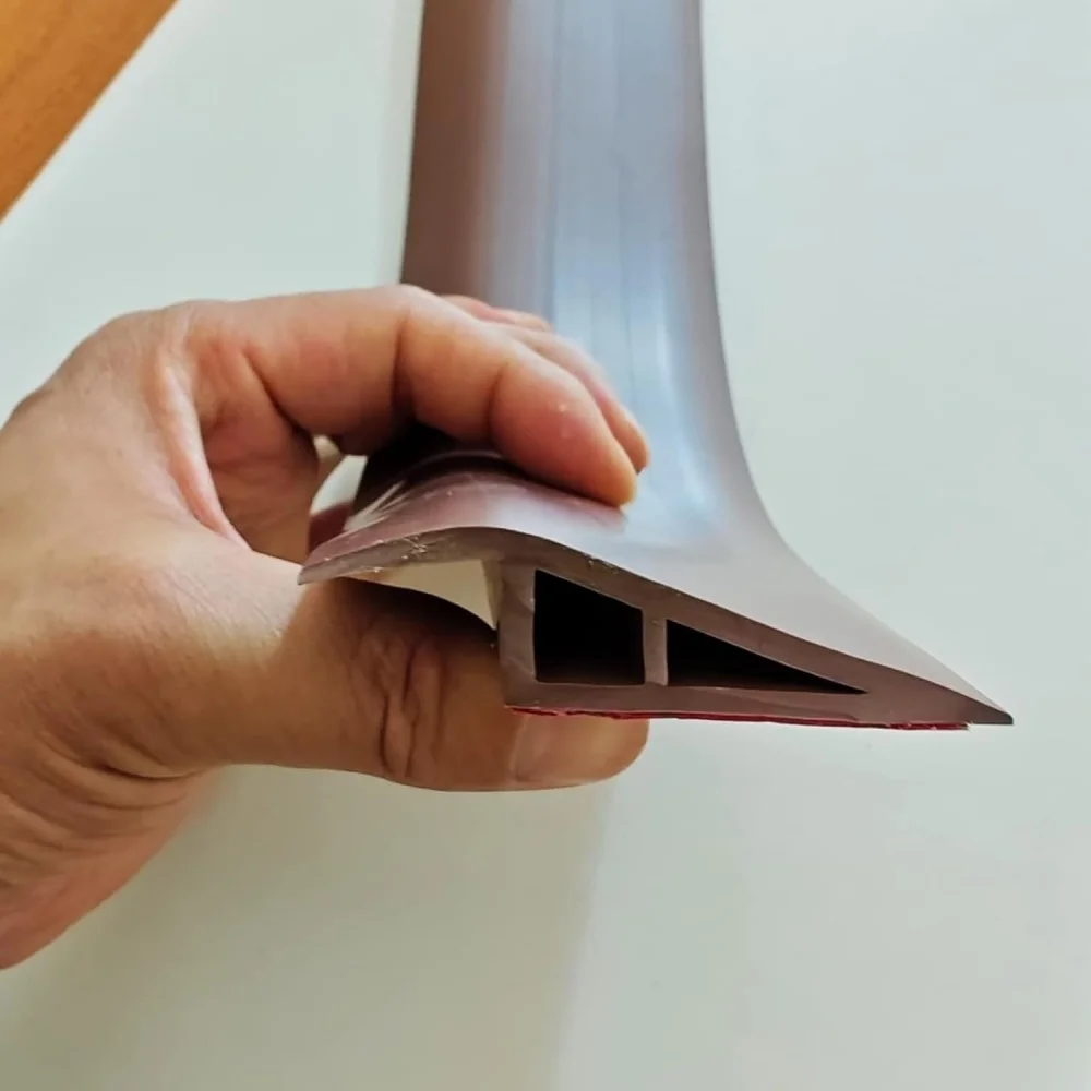 1pc 1m 7cmX2cm Floor Transition Strip PVC Door Threshold Ramp Doorway Edge Trim Flooring Edging Trim Carpet Tile Floor Threshold