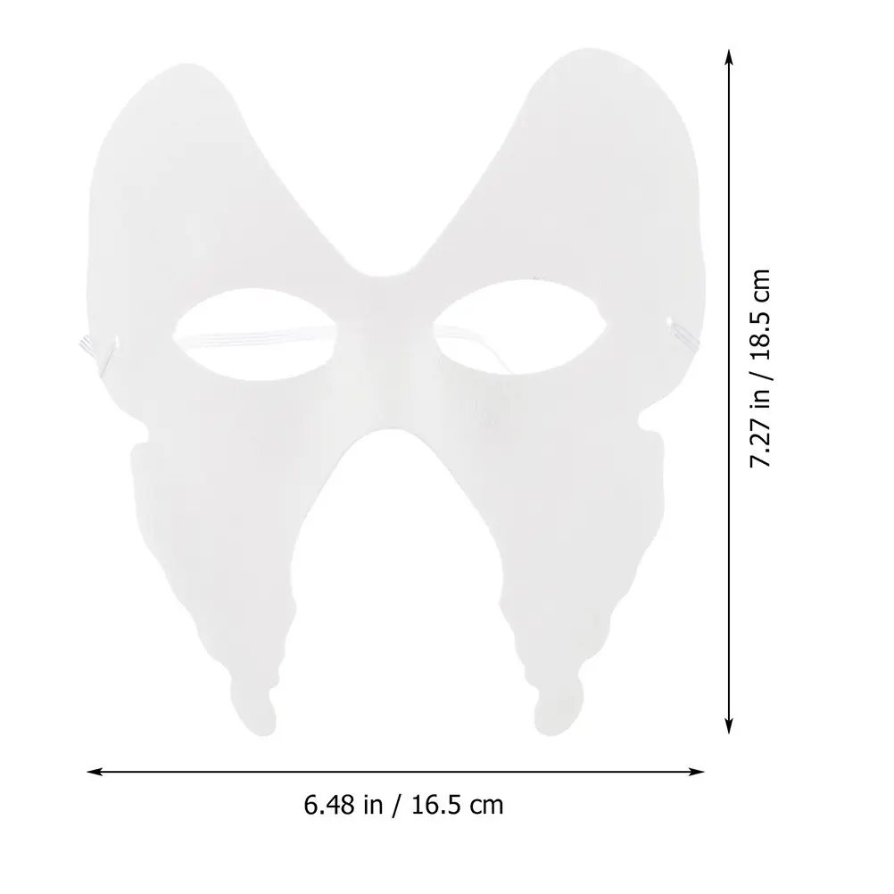 10Pcs Unfinished DIY White Masks for Coloring Painting Craft Ideal for Halloween Parties Masquerade Cosplay Party Favors