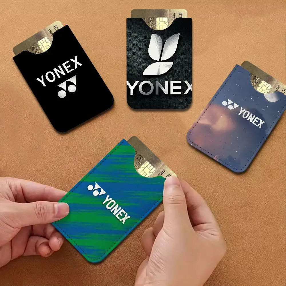 Luxury Brand Y-Yonex Fashion Men's Genuine Leather Mini Card Wallet, Ultra Thin Credit Portable Business Card & Transit Bus Card