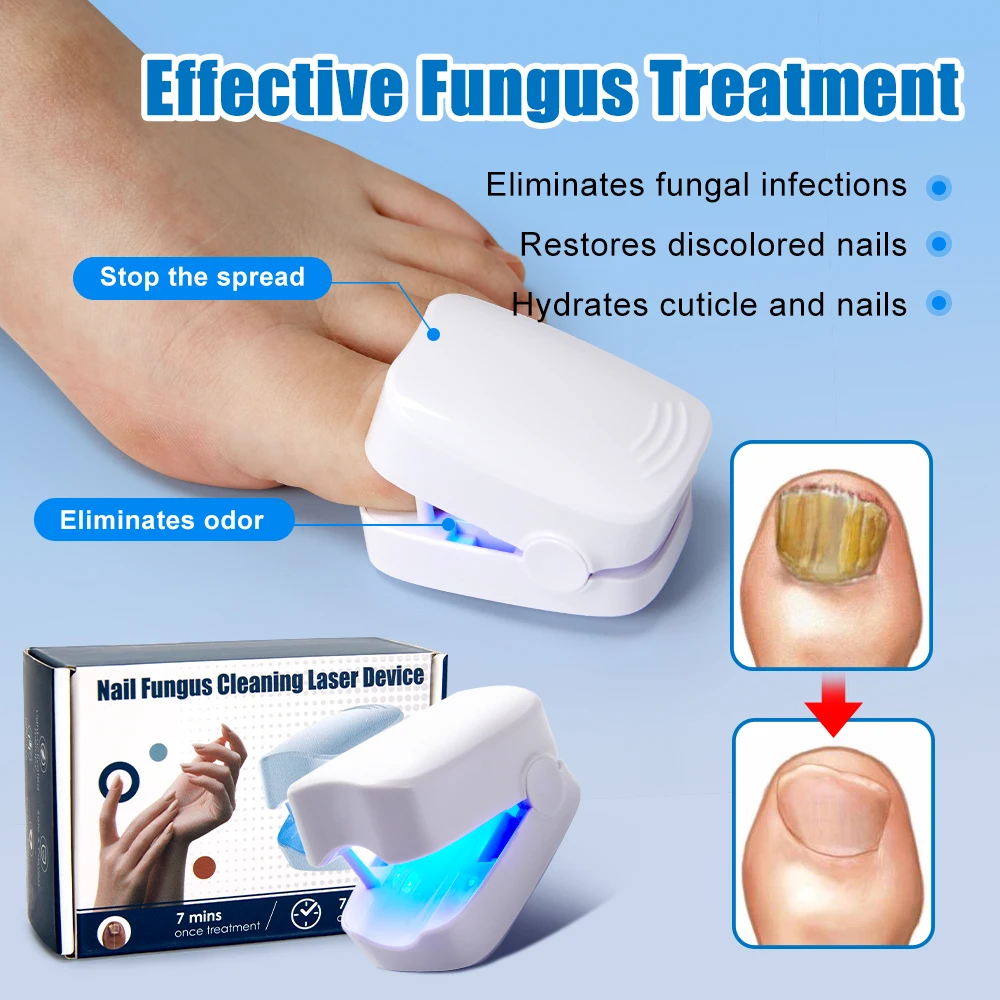 Nail Fungus Laser Treatment Device Repair Toenail Fingernail Fungus Treat Onychomycosis Laser Nails with Mushrooms Relaxation