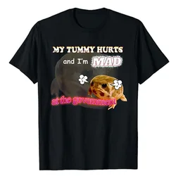 My TUNIMotorts and I'm MAD At the Government Meme T-Shirt, Humor Funny, Grumpy Frog, IBS, Gcondamn Oesophageal Reflux Graphic Tee, Y-Motorts