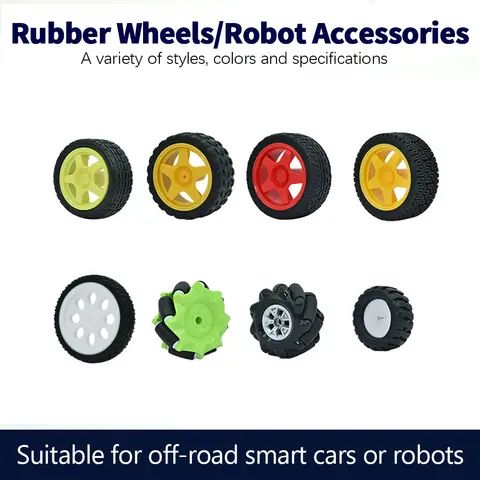 1PC Robot Ruota di Plastica Mecanum Diversi Tipi Colori Ruote Per TT Motore Arduino Robot Smart Car Wheel Accessori