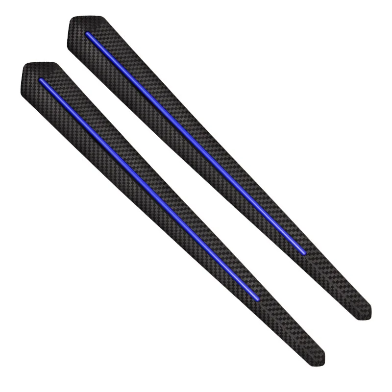 

2pcs Car Anti-Collision Strip Reinforced Bumper Guard Scratch Resistant Universal Fit Pvc Tpr Durable Trim Parking Protector