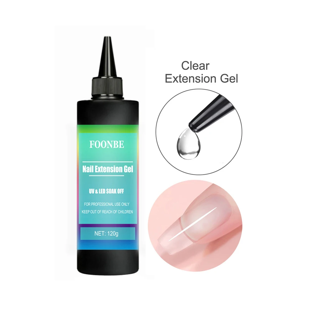 Foonbe 120g Top Coat Gel Smalto per unghie Base Gel Opaco Temperato Top Coat Vernice semipermanente Soak Off Nail Art Gel funzionale