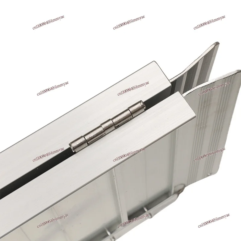 Portable folding barrier-free passage ferry board aluminum ramp