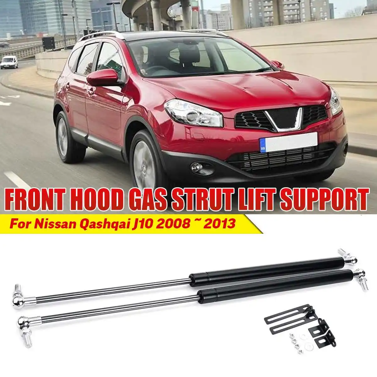 2pcs Car Bonnet Hood Gas Spring Shock Strut Bars Lift Support for Nissan Qashqai J10 2008 2009 2010 2011 2012 2013